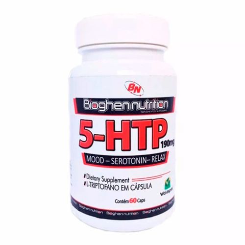 5-HTP 190mg 60 Cápsulas - Bioghen Nutrition