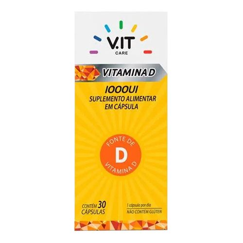 V.IT CARE Vitamina D 1.000ui 30 Cápsulas