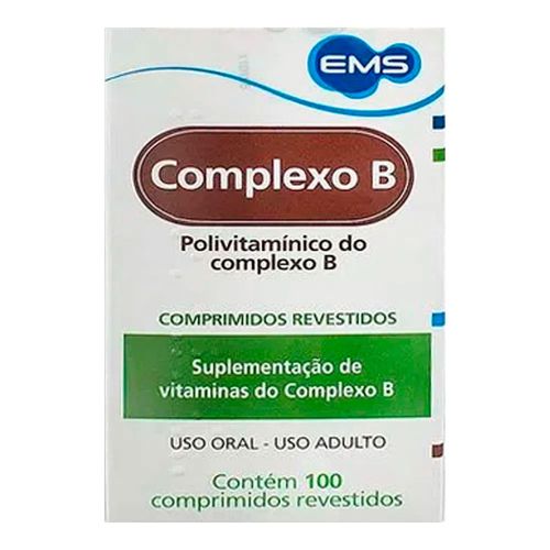 Vitamina B Complexo B Ems 100 Cápsulas