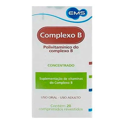 Vitamina B Complexo B Ems 20 Drágeas