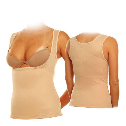 Cinta Modeladora e Postural Feminina Bege GG - Ideal Cinta Modeladora e Postural Feminina Bege GG - Ideal