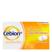 Vitamina C Cebion 500mg P&G Ação Prolongada 30 Comprimidos