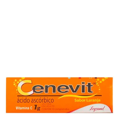 Vitamina C Cenevit 1g Legrand Pharma Efervescente - 10 Comprimidos Vitamina C Cenevit 1g Legrand Pharma Efervescente - 10 Comprimidos