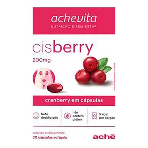 Vitamina C Cisberry 200mg Aché 30 Cápsulas Vitamina C Cisberry 200mg Aché 30 Cápsulas