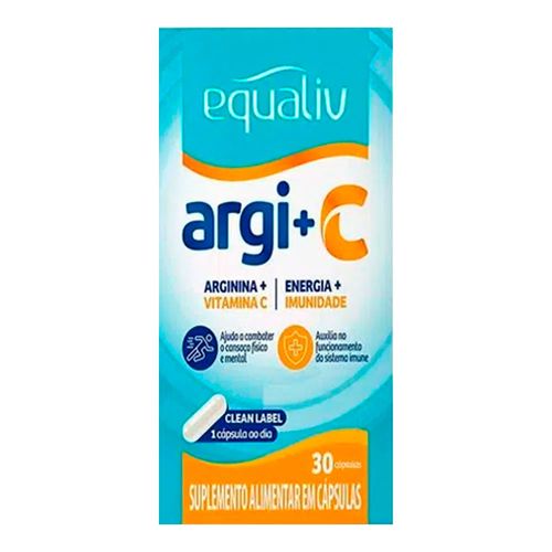 Vitamina C com Arginina Equaliv 30 Cápsulas