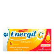 Vitamina C Energil C 1g EMS Sabor Laranja 10 Comprimidos