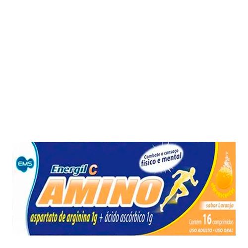 Vitamina C Energil C Amino Efervescente EMS 16 Comprimidos Vitamina C Energil C Amino Efervescente EMS 16 Comprimidos