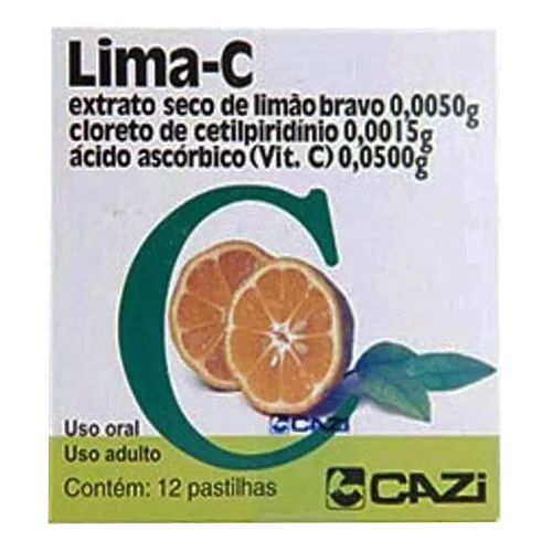 Vitamina C Lima C Cazi 12 Cápsulas