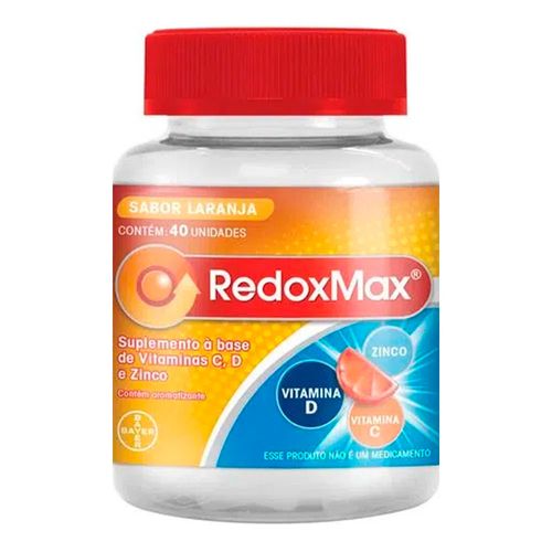 Vitamina C Redoxmax Sabor Laranja 40 Gomas Mastigáveis Vitamina C Redoxmax Sabor Laranja 40 Gomas Mastigáveis