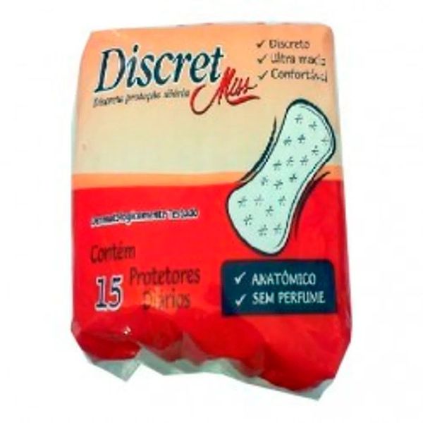 Absorvente Discret Miss normal abas com 15 unidades