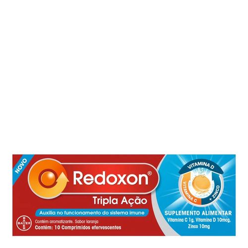 Vitamina C Redoxon Zinco Laranja 1g Bayer 10 Comprimidos Efervescente Vitamina C Redoxon Zinco Laranja 1g Bayer 10 Comprimidos Efervescente
