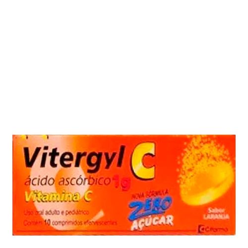 Vitamina C Vitergyl C Efervescente 1G Grb 10 Comprimidos