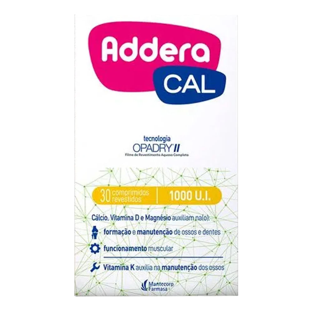 ADDEDRA CAL 1000UI 30 COMP