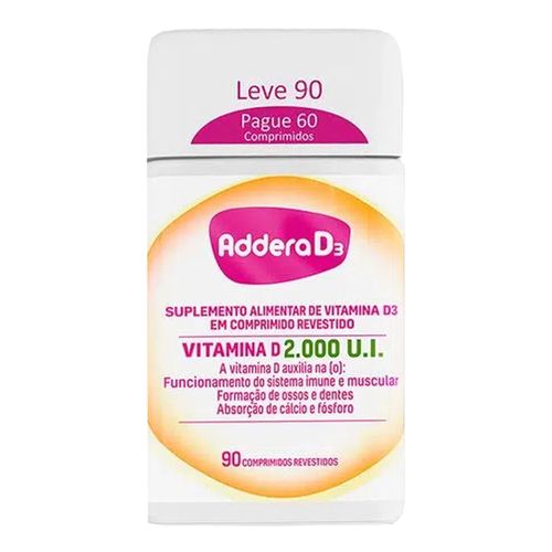 Vitamina D Addera D3 2000ui 90 Comprimidos Vitamina D Addera D3 2000ui 90 Comprimidos