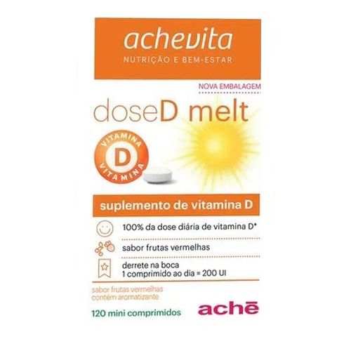 Vitamina D Dose D Melt 200UI Aché 120 Comprimidos Vitamina D Dose D Melt 200UI Aché 120 Comprimidos