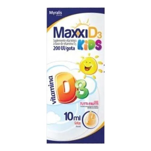 Vitamina D Maxxi D3 Kids Gotas 10ml Vitamina D Maxxi D3 Kids Gotas 10ml