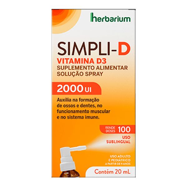 Vitamina D Simpli-D 2000UI Spray 20ml