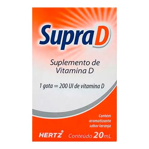 Vitamina D Supra D 200UI Hertz Gotas 20ml