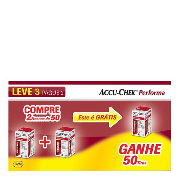 Accu-Chek Performance 50 Tiras 3 Frascos