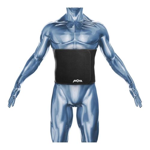 Faixa Abdominal Preta 110 X 25 Cm Ref 1968 Mova