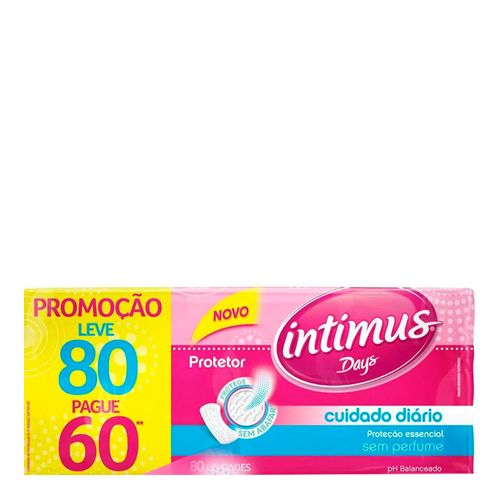 Absorvente Intimus Days Sem Perfume 80 Unidades