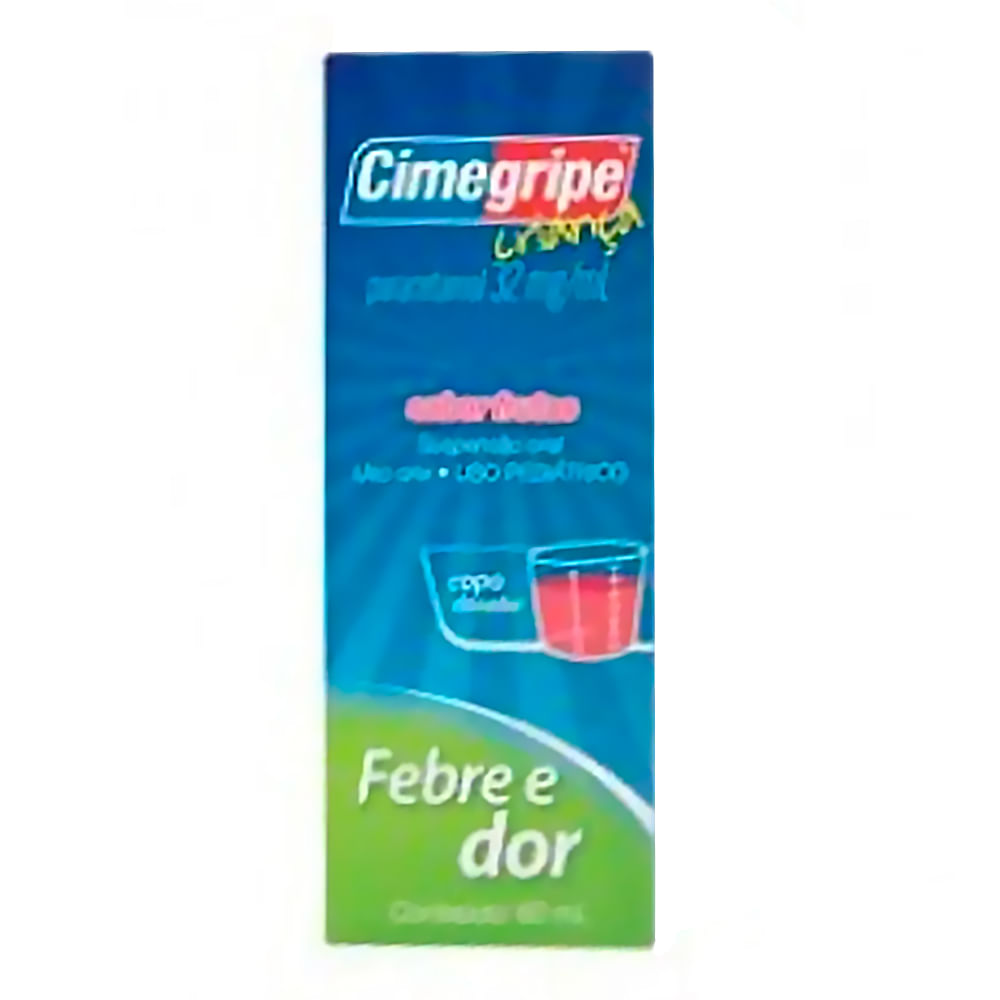 Analgésico, Antitérmico e Antigripal Cimegripe Criança 32mg/ml 60ml