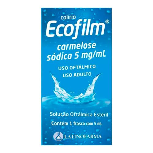 Colírio Lubrificante Ecofilm 5Mg/Ml 5Ml