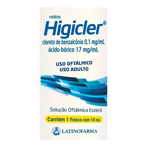 Colírio Higicler Latinofarma 10ml Colírio Higicler Latinofarma 10ml