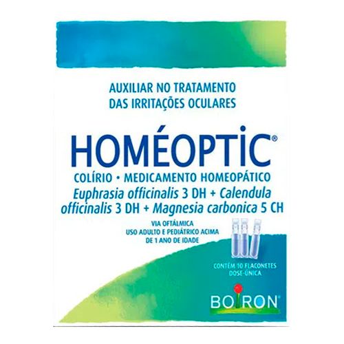 Colírio Homeoptic Boiron 10 Flaconetes Colírio Homeoptic Boiron 10 Flaconetes