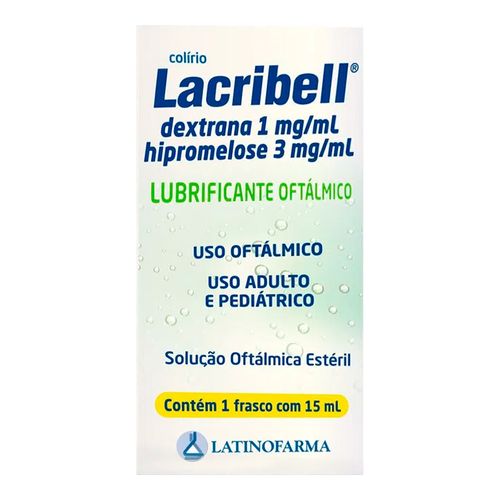 Colírio Lubrificante Lacribell 1Mg/Ml + 3Mg/Ml 15Ml