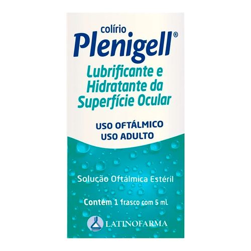 Colírio Plenigell Latinofarma 5ml Colírio Plenigell Latinofarma 5ml