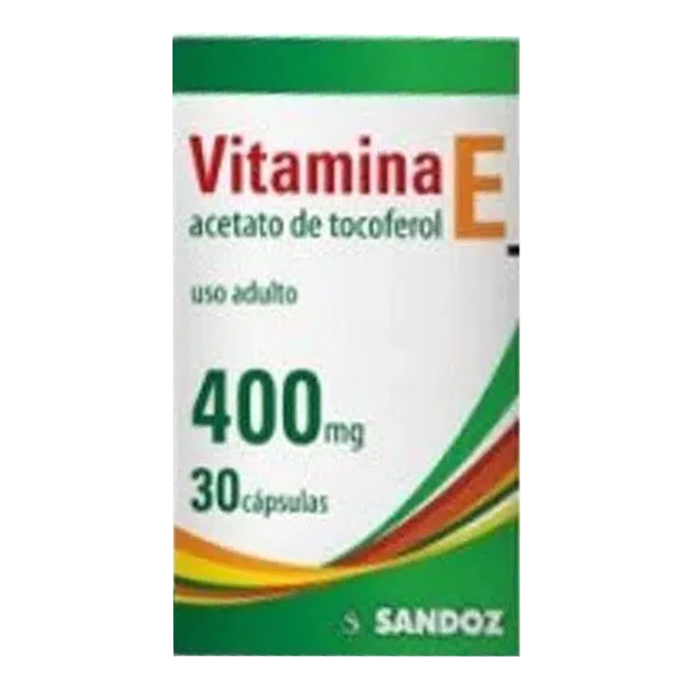 Vitamina-E 400mg Sandoz 30 Comprimidos - Drogaria Sao Paulo