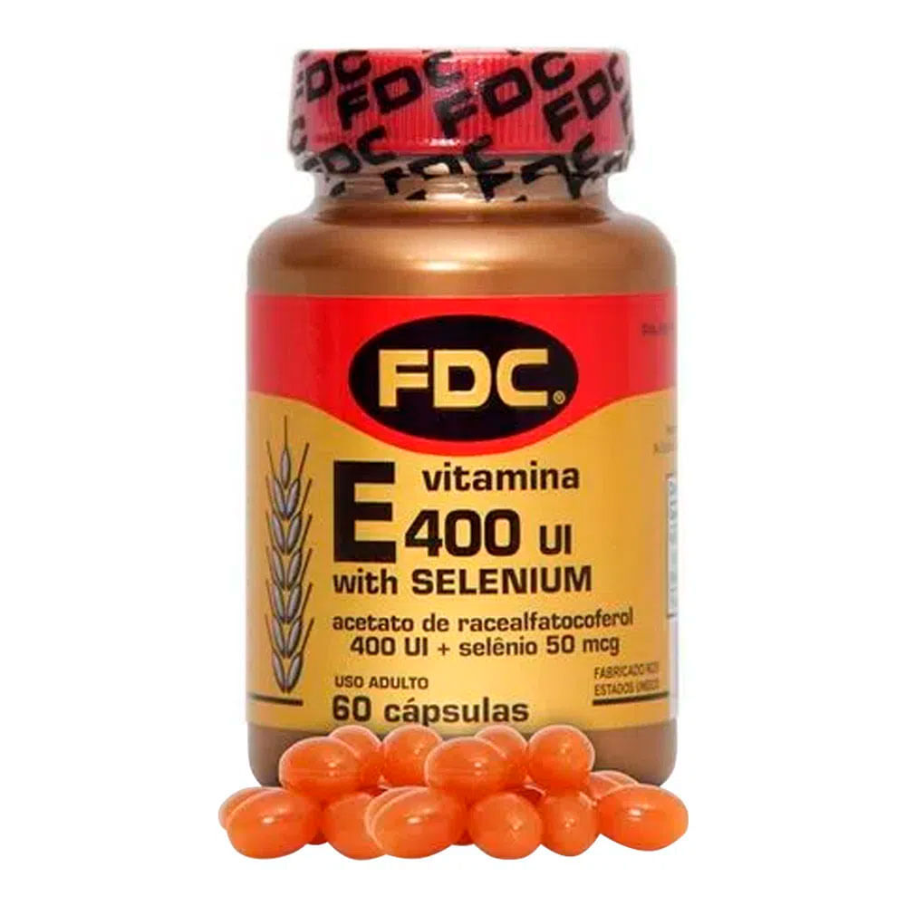 Encontraproduto.com.br - Vitamina-E 400UI Dl+Selenium FDC 60 Cápsulas