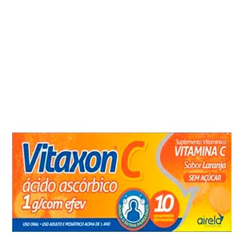 Vitanox C Sabor Laranja 1g Airela 10 Comprimidos Evervescentes