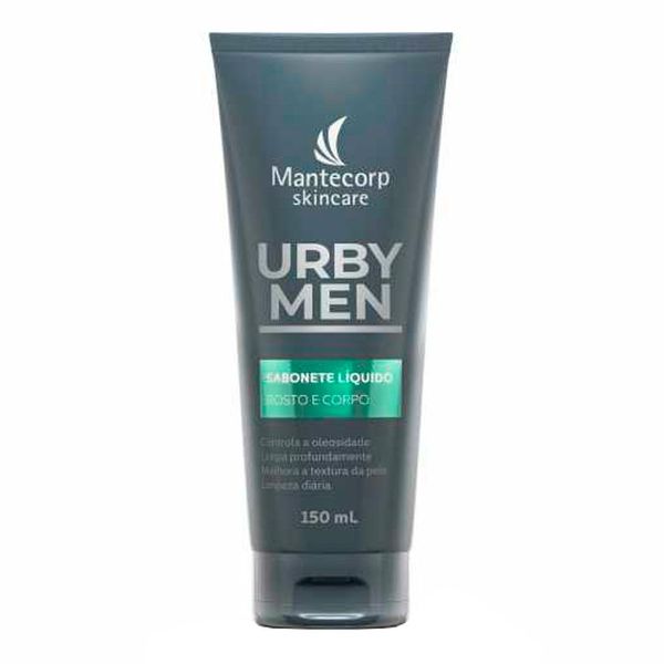 Sabonete Líquido Mantecorp Urby Men Rosto e Corpo 150ml