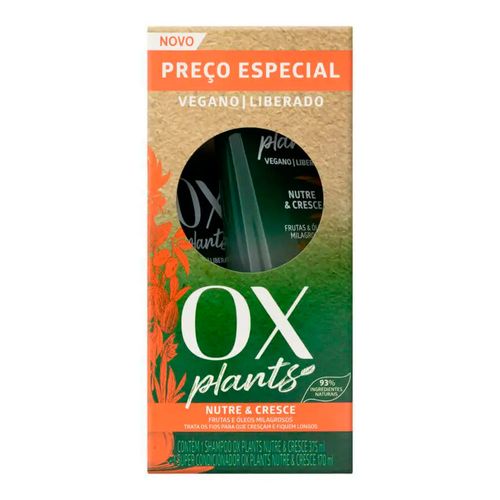 Kit Shampoo Plants Nutre e Cresce 375ml + Condiconador 170ml Kit Shampoo Plants Nutre e Cresce 375ml + Condiconador 170ml