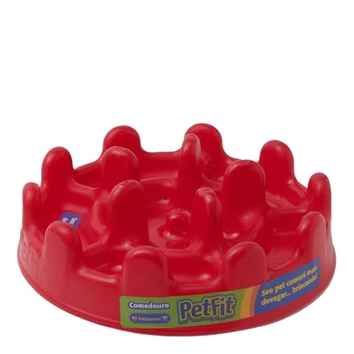 Comedouro Interativo lento PetFit Pet Games - Vermelho Comedouro Interativo lento PetFit Pet Games - Vermelho