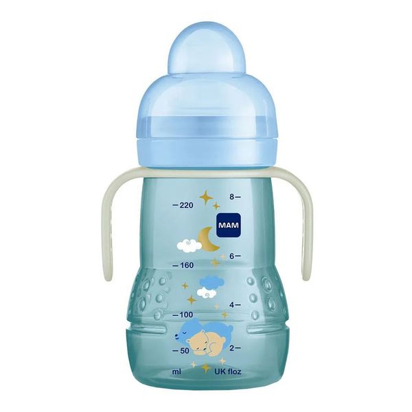 Copo Infantil Mam Trainer Night Azul 220ml