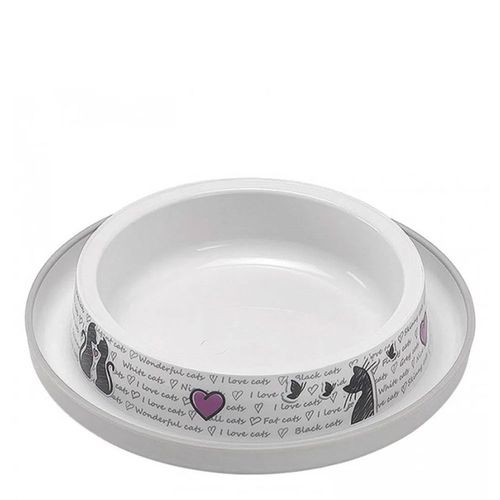 Comedouro Tigela Plástica Cats Love Jambo - 210ml Comedouro Tigela Plástica Cats Love Jambo - 210ml