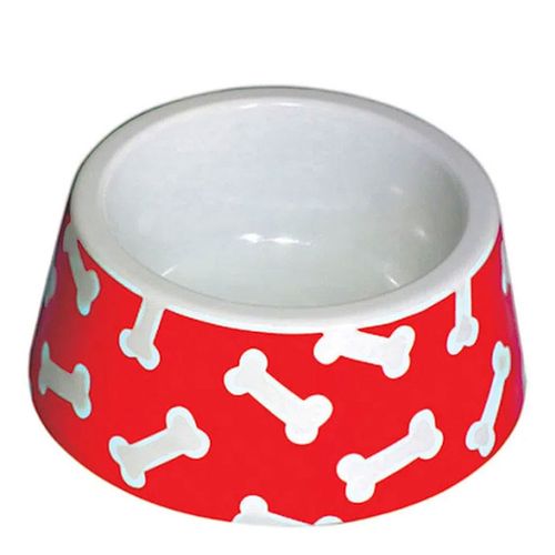 Comedouro Tigela Plástica Ossos Jambo - N.02 Comedouro Tigela Plástica Ossos Jambo - N.02