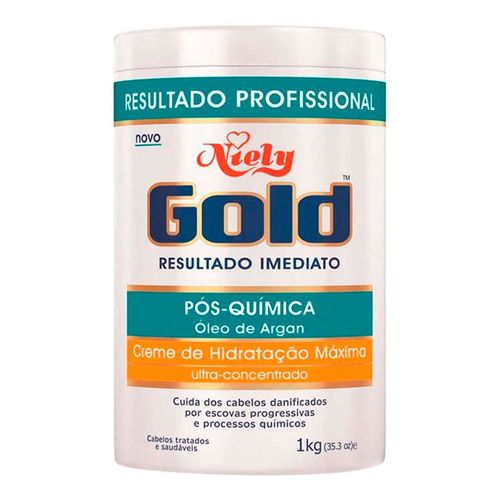 Creme de Hidratação Máxima Niely Gold Pós Química 1kg Creme de Hidratação Máxima Niely Gold Pós Química 1kg
