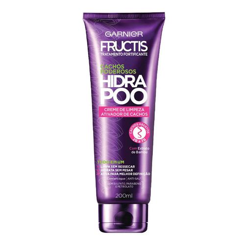 Creme de Limpeza Fructis Hydra Poo Cachos Abertos 200ml