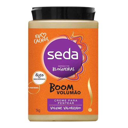 Creme de Pentear Seda Boom Volumão 1kg Creme de Pentear Seda Boom Volumão 1kg