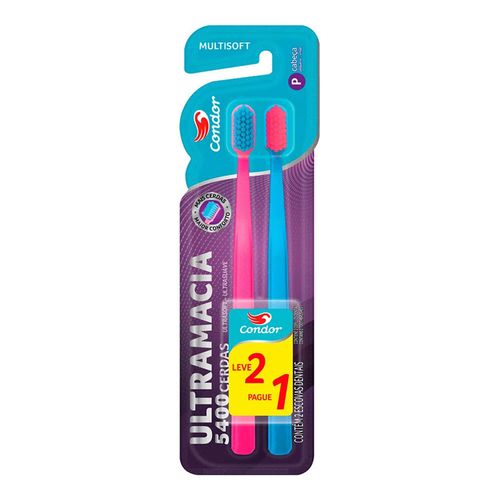 Escova de Dente Condor MultiSoft Ultra Macia 2 Unidades Escova de Dente Condor MultiSoft Ultra Macia 2 Unidades