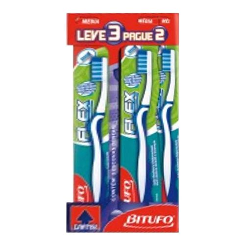 Escova Dental Bitufo Indicativa 3 Unidades Escova Dental Bitufo Indicativa 3 Unidades