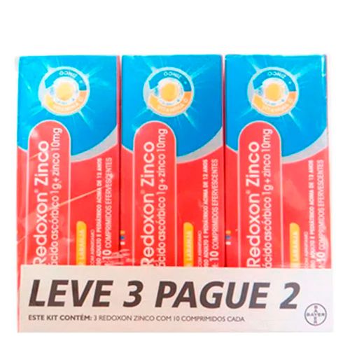 Kit Redoxon Zinco 3 Unidades Kit Redoxon Zinco 3 Unidades