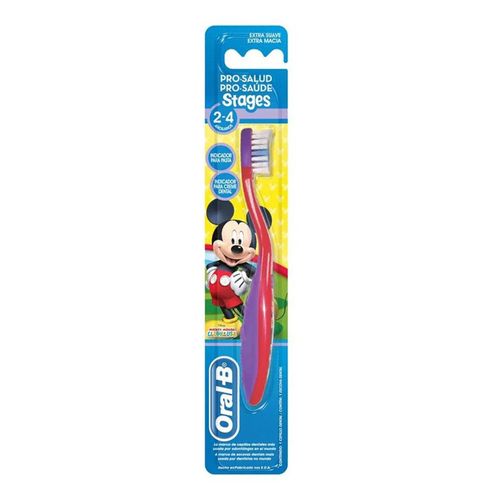 Escova Dental Infantil Oral-B Pro-Saúde Stages 2 Mickey-Minnie 1 Unidade Escova Dental Infantil Oral-B Pro-Saúde Stages 2 Mickey-Minnie 1 Unidade