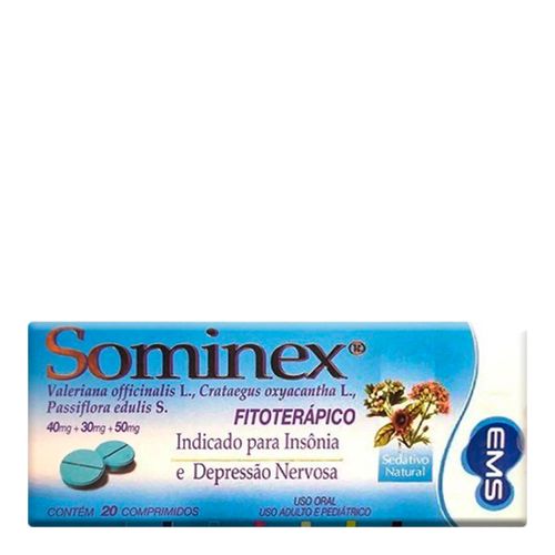 Sominex EMS - 20 Comprimidos Sominex EMS - 20 Comprimidos