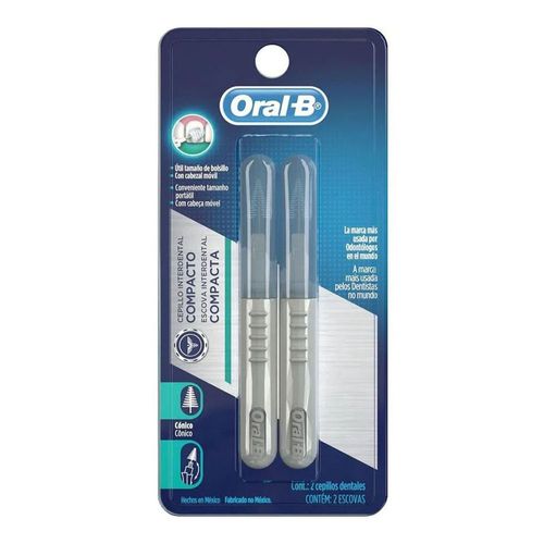 Escova Dental Oral-B Interdental Compacta Cônica - 2 unidades Escova Dental Oral-B Interdental Compacta Cônica - 2 unidades