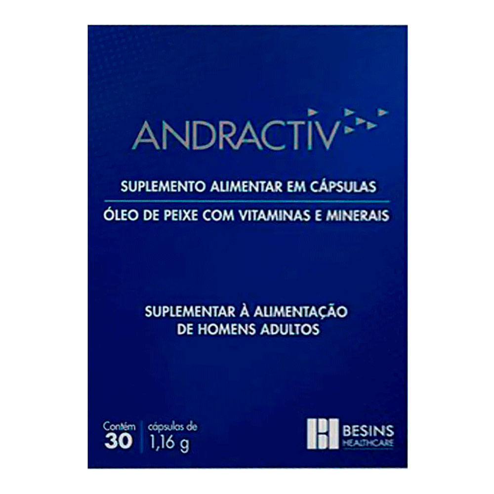 Suplemento Alimentar Andractiv Besins Healthcare 30 Cápsulas Drogaria Sao Paulo 7601